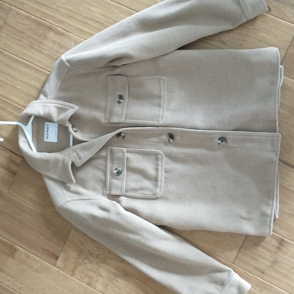Old Navy Soft Brushed Utility Shacket in Camel Size S